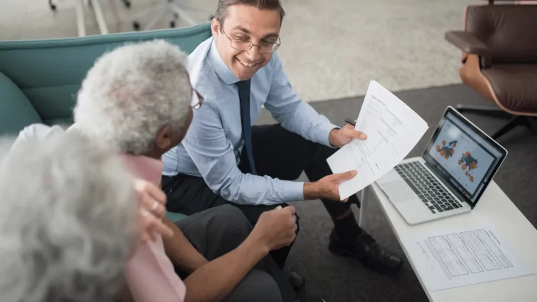 Business owner meeting with advisors to develop an early exit planning strategy